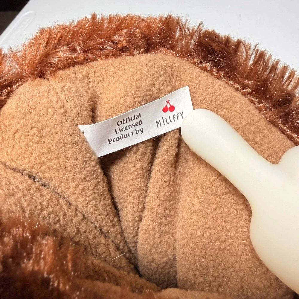Millffy Brown Bear Paw Slippers Kids 13-3 Monster Claw Plush Fuzzy Non-Slip M